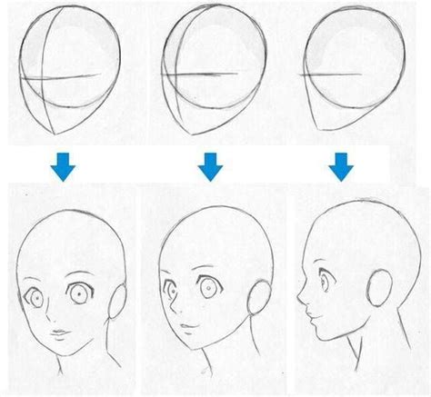 boceto de cara anime|como hacer anime.